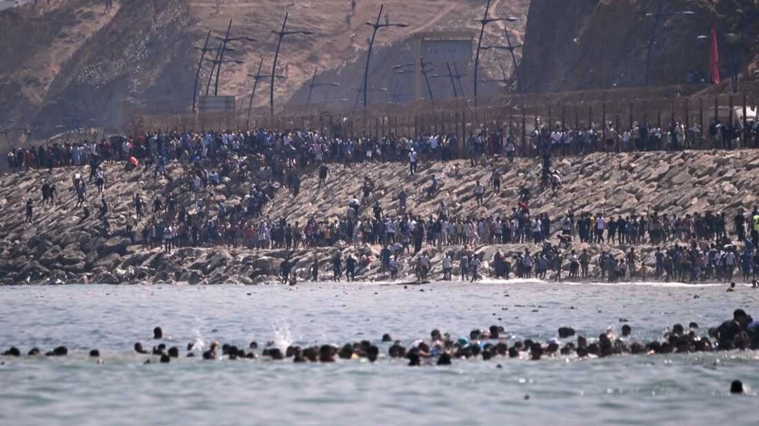Migrant surge at Spain-Morocco border, 18 bodies found at sea