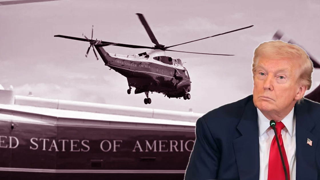 Trump narrowly escapes as Marine One and passenger plane nearly collide