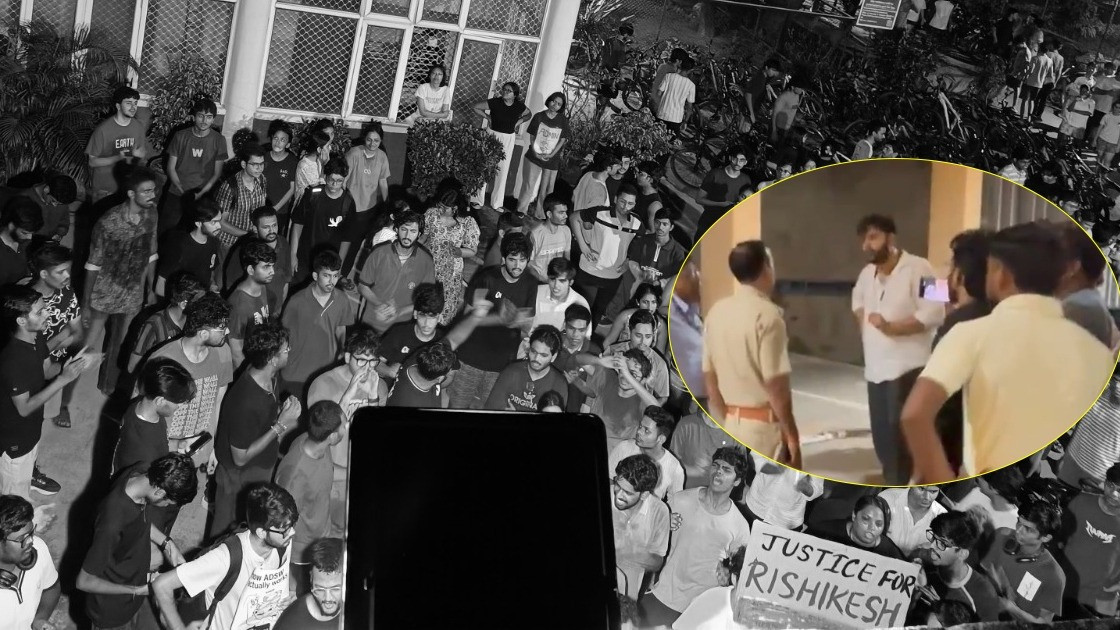 Why were Delhi Police in plain clothes filming at IIT Delhi?