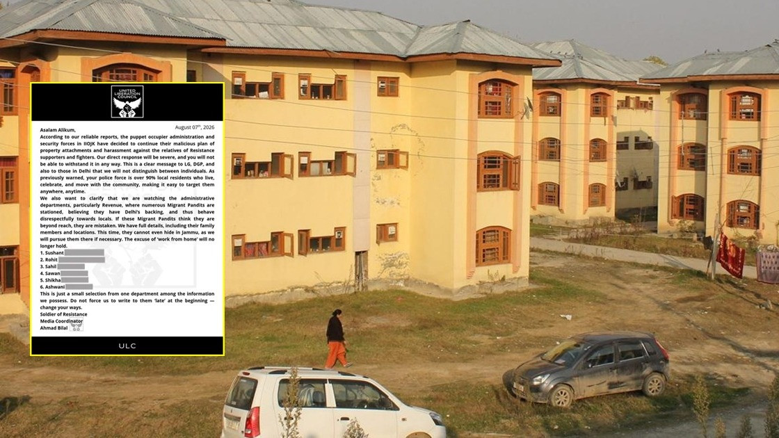 Kashmiri Pandits in fear after 37 years, receive 2 threat letters in 17 days