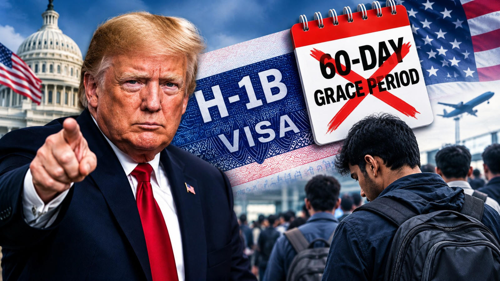 Trump's major blow on H-1B visa: Indians may have to leave USA?