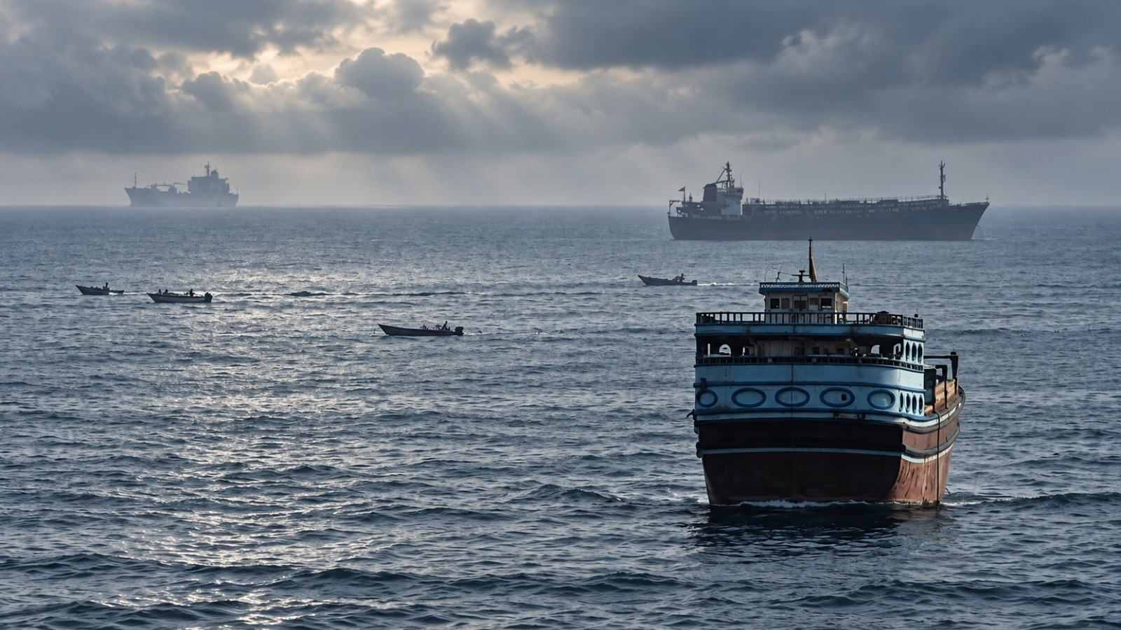 Three ships attacked in the Gulf of Persia, 44 Indians on board