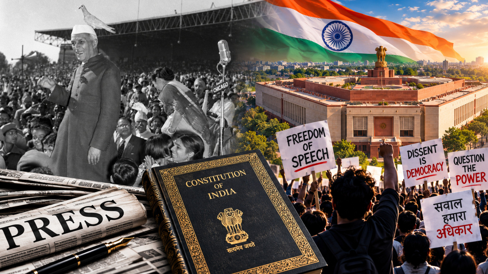 Freedom of expression: The right to speak, dissent and question power