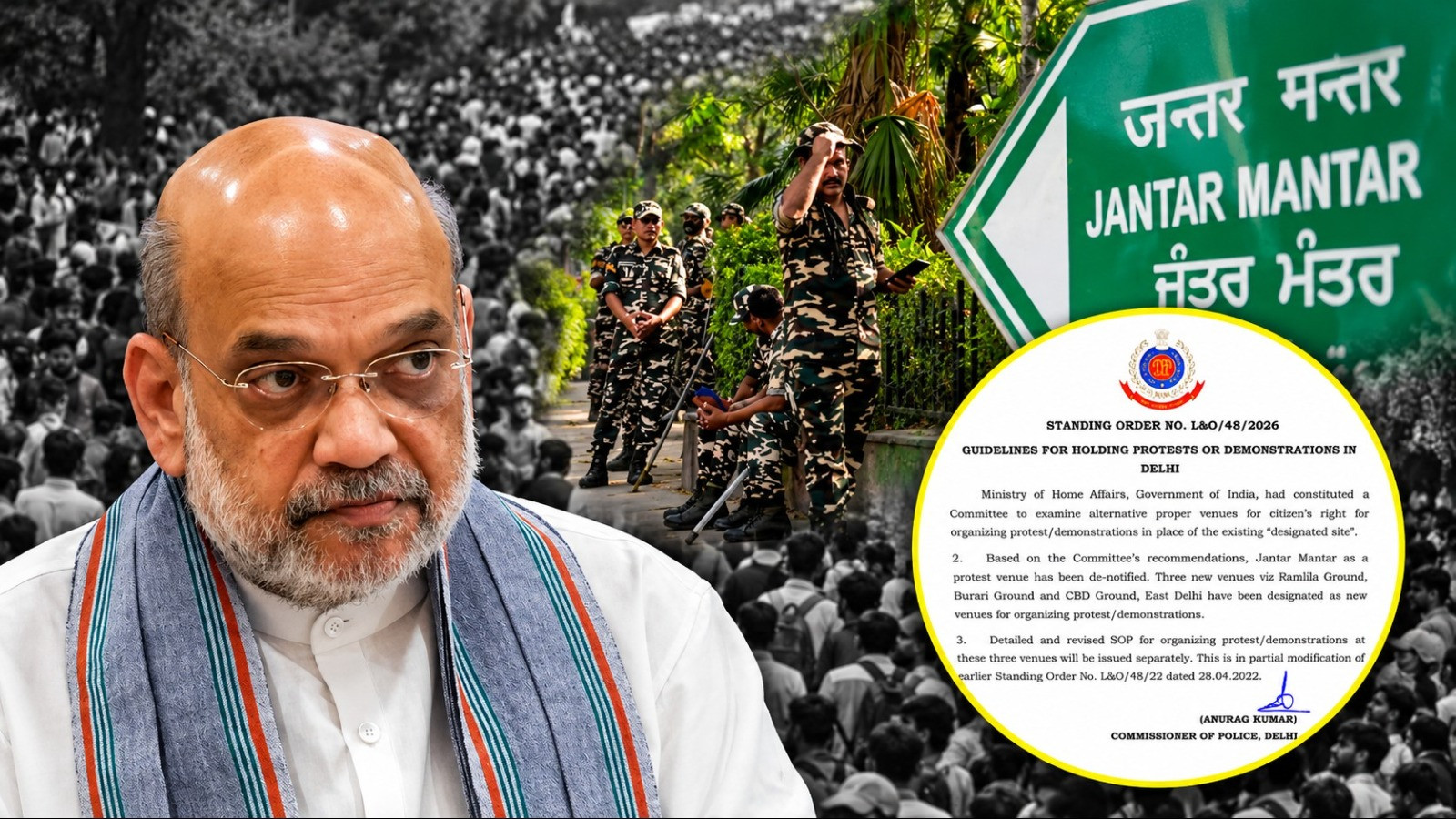 Protests no longer allowed at Jantar Mantar as Modi government de-notifies site